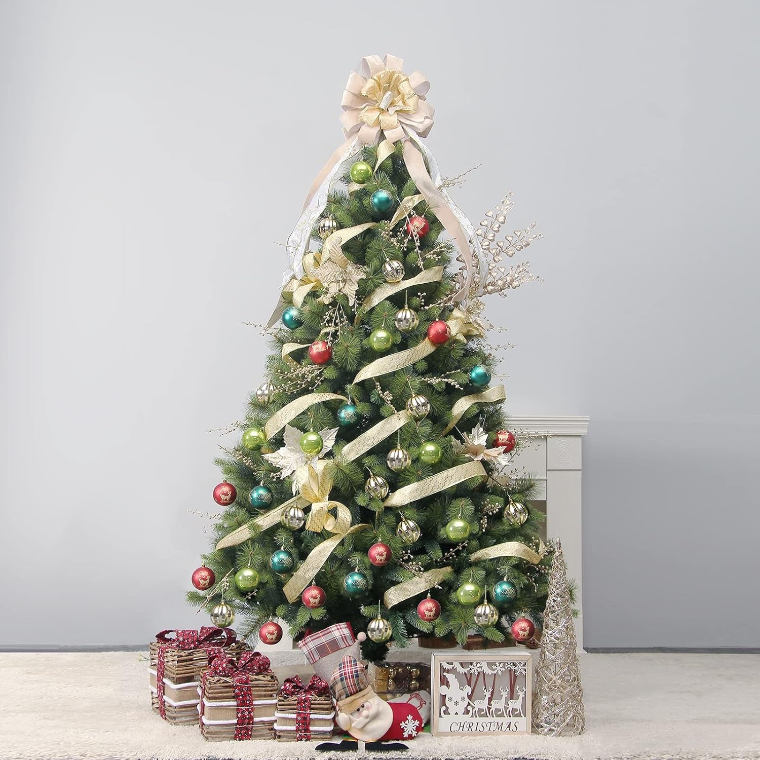 20PCS Christmas Ball Ornaments Set, Shatterproof Handpainted Decorations for Xmas Tree, Home Decor for Holiday, Party, Birthday, Wedding, Anniversary, Christmas- 80Mm/3.14", Colorful.